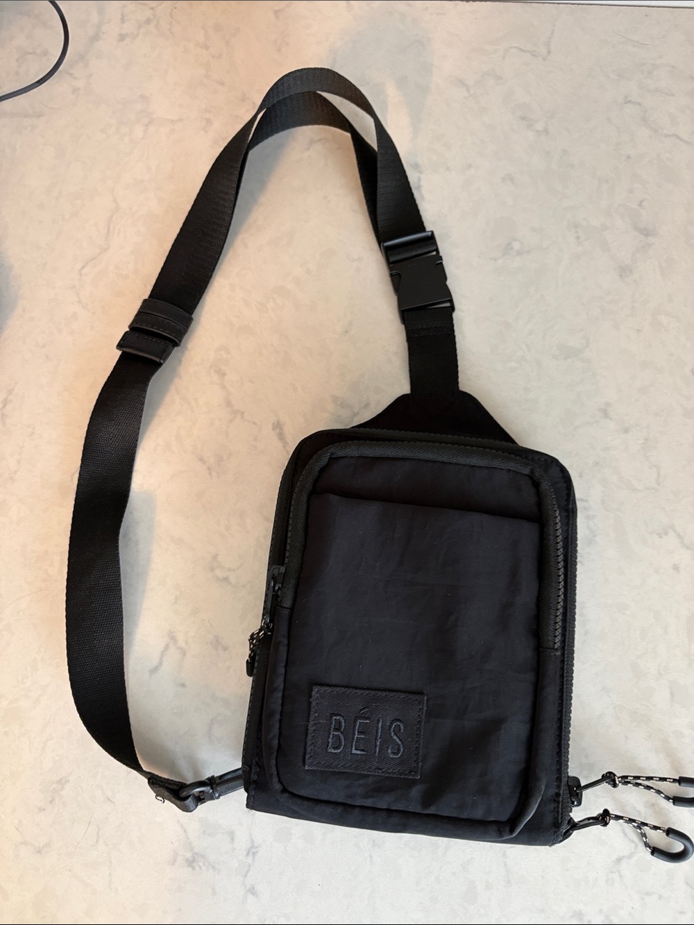 Beis The Sport Sling crossbody in black NWOT